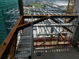 五星级工地的硬核力量 附着式升降脚手架