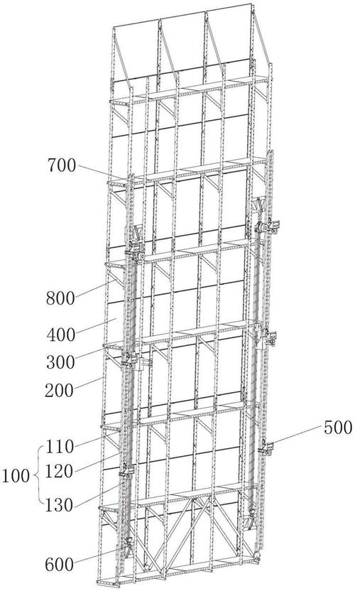 附着式升降脚手架竖向主框架的内立杆组件 关键构造与功能解析